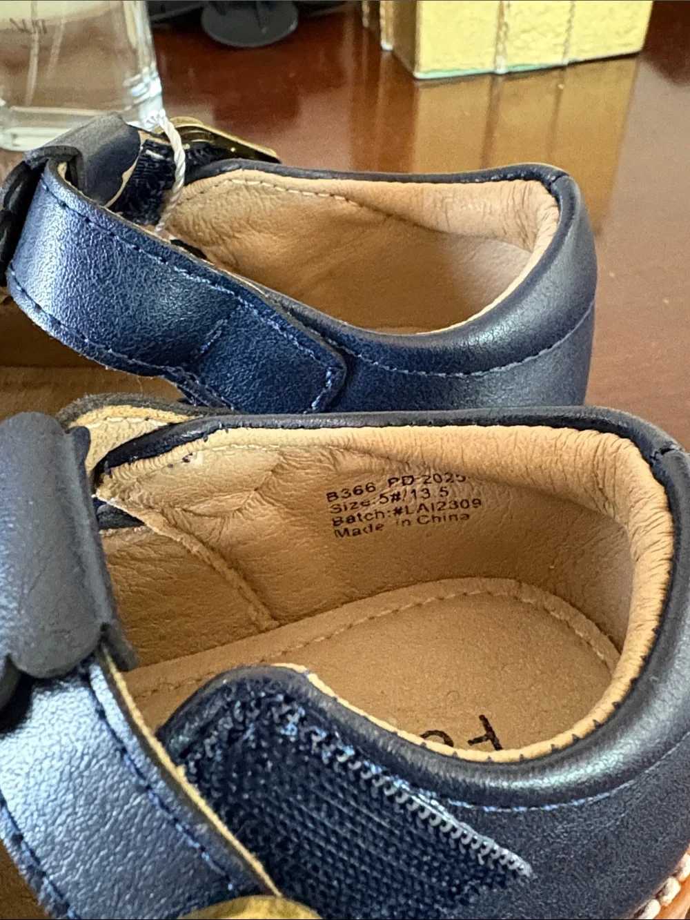 Felix & Flora Girls' Navy Scalloped Mary Jane Dress Shoes